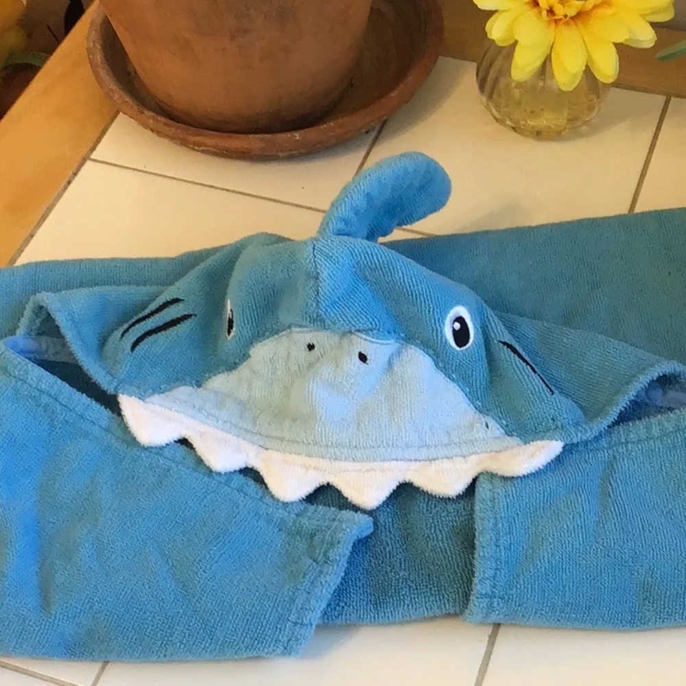 Friendly Shark Hooded Beach/Bath Towel (#4)
